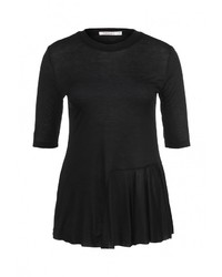 Женская черная футболка с длинным рукавом от Finery London