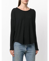 Женская черная футболка с длинным рукавом от rag & bone/JEAN