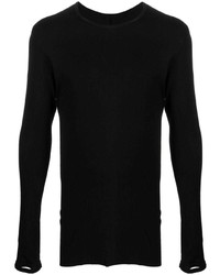 Мужская черная футболка с длинным рукавом от Isaac Sellam Experience