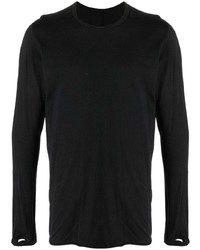 Мужская черная футболка с длинным рукавом от Isaac Sellam Experience