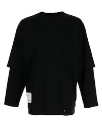 Мужская черная футболка с длинным рукавом от Izzue