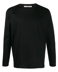 Мужская черная футболка с длинным рукавом от La Fileria For D'aniello