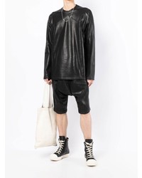 Мужская черная футболка с длинным рукавом от Julius