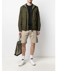 Мужская черная футболка с длинным рукавом от Stone Island