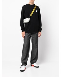 Мужская черная футболка с длинным рукавом от Off-White