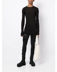 Мужская черная футболка с длинным рукавом от Rick Owens DRKSHDW