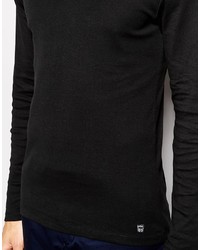 Мужская черная футболка с длинным рукавом от Esprit