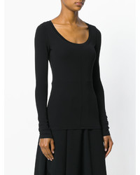 Женская черная футболка с длинным рукавом от Tom Ford