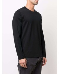 Мужская черная футболка с длинным рукавом от Brunello Cucinelli