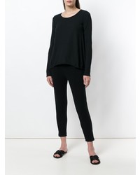 Женская черная футболка с длинным рукавом от Rundholz Black Label