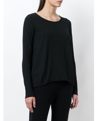 Женская черная футболка с длинным рукавом от Rundholz Black Label