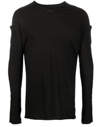 Мужская черная футболка с длинным рукавом от Masnada