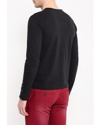 Мужская черная футболка с длинным рукавом от Mavi