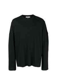 Мужская черная футболка с длинным рукавом от McQ Alexander McQueen