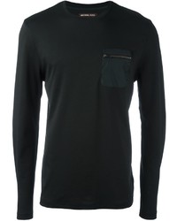 Мужская черная футболка с длинным рукавом от Michael Kors