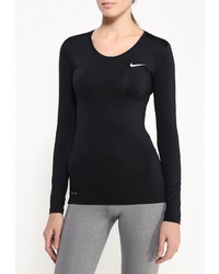 Женская черная футболка с длинным рукавом от Nike