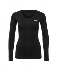 Женская черная футболка с длинным рукавом от Nike