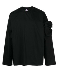 Мужская черная футболка с длинным рукавом от Oamc