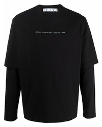 Мужская черная футболка с длинным рукавом от Off-White