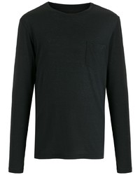 Мужская черная футболка с длинным рукавом от OSKLEN
