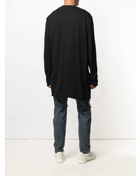 Мужская черная футболка с длинным рукавом от Julius