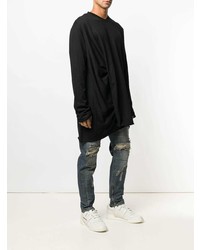 Мужская черная футболка с длинным рукавом от Julius