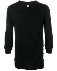 Мужская черная футболка с длинным рукавом от Rick Owens