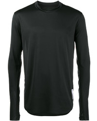 Мужская черная футболка с длинным рукавом от Satisfy