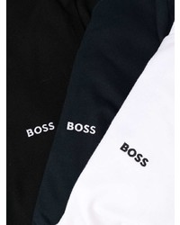 Мужская черная футболка с длинным рукавом от BOSS