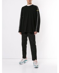 Мужская черная футболка с длинным рукавом от AFFIX