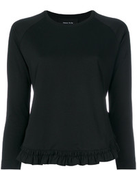 Женская черная футболка с длинным рукавом от Simone Rocha