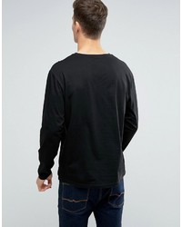 Мужская черная футболка с длинным рукавом от Cheap Monday
