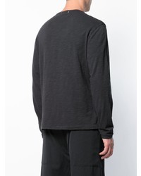 Мужская черная футболка с длинным рукавом от Alex Mill