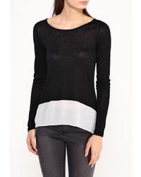 Женская черная футболка с длинным рукавом от Stella