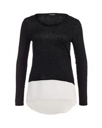 Женская черная футболка с длинным рукавом от Stella