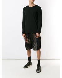 Мужская черная футболка с длинным рукавом от OSKLEN