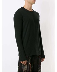 Мужская черная футболка с длинным рукавом от OSKLEN