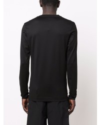 Мужская черная футболка с длинным рукавом от BOSS
