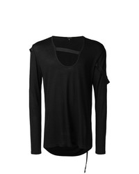 Мужская черная футболка с длинным рукавом от Unconditional