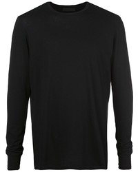 Мужская черная футболка с длинным рукавом от WARDROBE.NYC