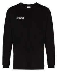 Мужская черная футболка с длинным рукавом от WTAPS