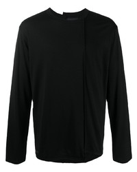 Мужская черная футболка с длинным рукавом от Yohji Yamamoto