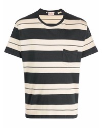 Мужская черная футболка с круглым вырезом в горизонтальную полоску от Levi's Made & Crafted