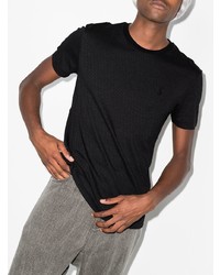 Мужская черная футболка с круглым вырезом в горизонтальную полоску от Polo Ralph Lauren