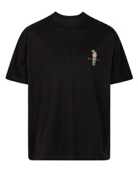Мужская черная футболка с круглым вырезом в клетку от Stampd
