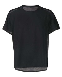 Мужская черная футболка с круглым вырезом в сеточку от Nike