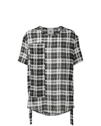 Мужская черная футболка с круглым вырезом в шотландскую клетку от Lost & Found Rooms