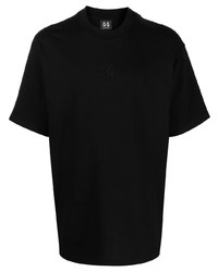 Мужская черная футболка с круглым вырезом с вышивкой от 44 label group