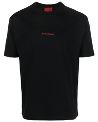 Мужская черная футболка с круглым вырезом с вышивкой от A BETTER MISTAKE