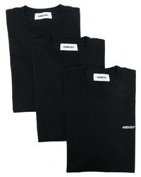 Мужская черная футболка с круглым вырезом с вышивкой от Ambush